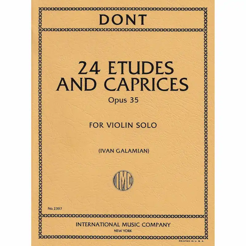 Dont — 24 Etudes and Caprices, Op. 35 for Violin Order Now