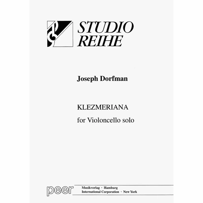 Dorfman — Klezmeriana for Solo Cello Bulk Order