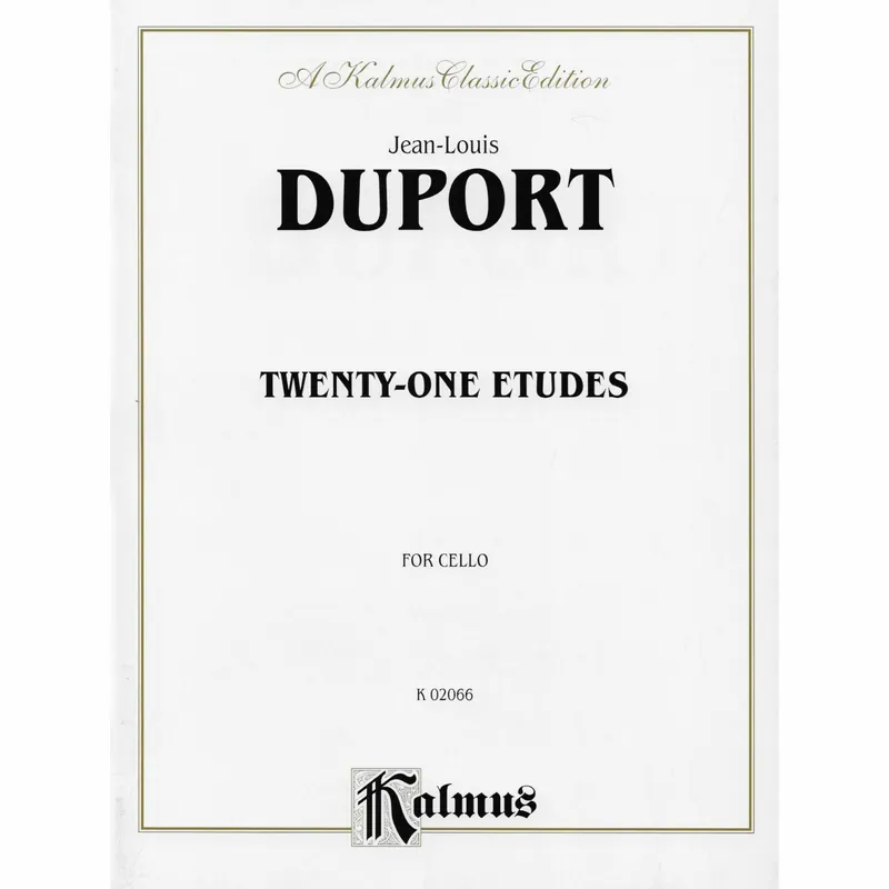 Latest Duport — Twenty-One Etudes for Cello