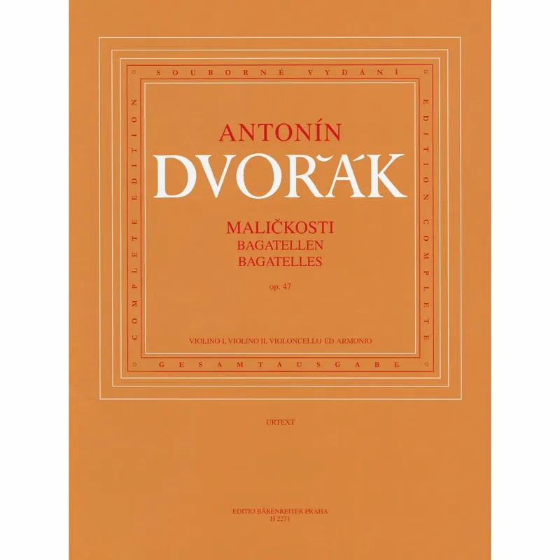 Dvorak — Bagatelles, Op. 47 for Two Violins, Cello, and Piano Exclusive