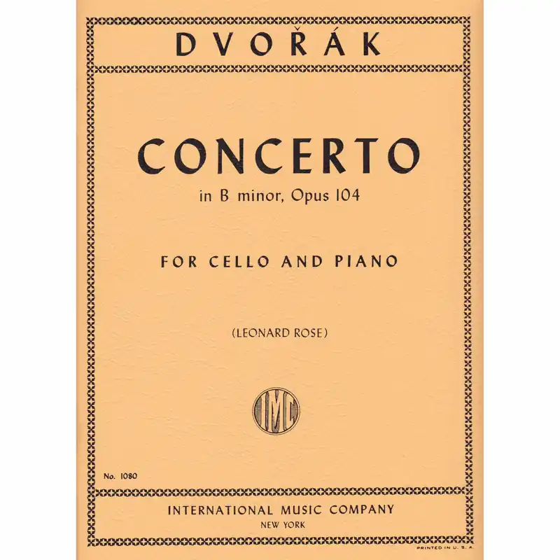 Fan Favorite Dvorak — Concerto in B Minor, Op. 104 for Cello and Piano
