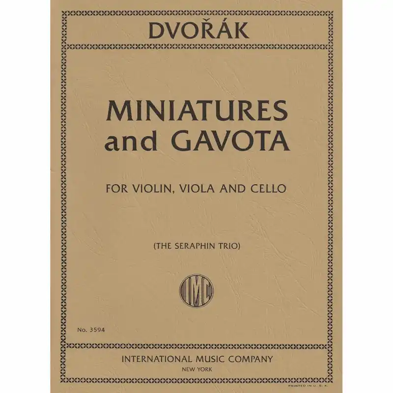Free Returns Dvorak — Miniatures and Gavota for Violin, Viola, and Cello