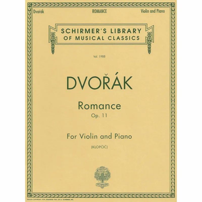 Dvorak — Romance, Op. 11 for Violin and Piano Next Day Delivery