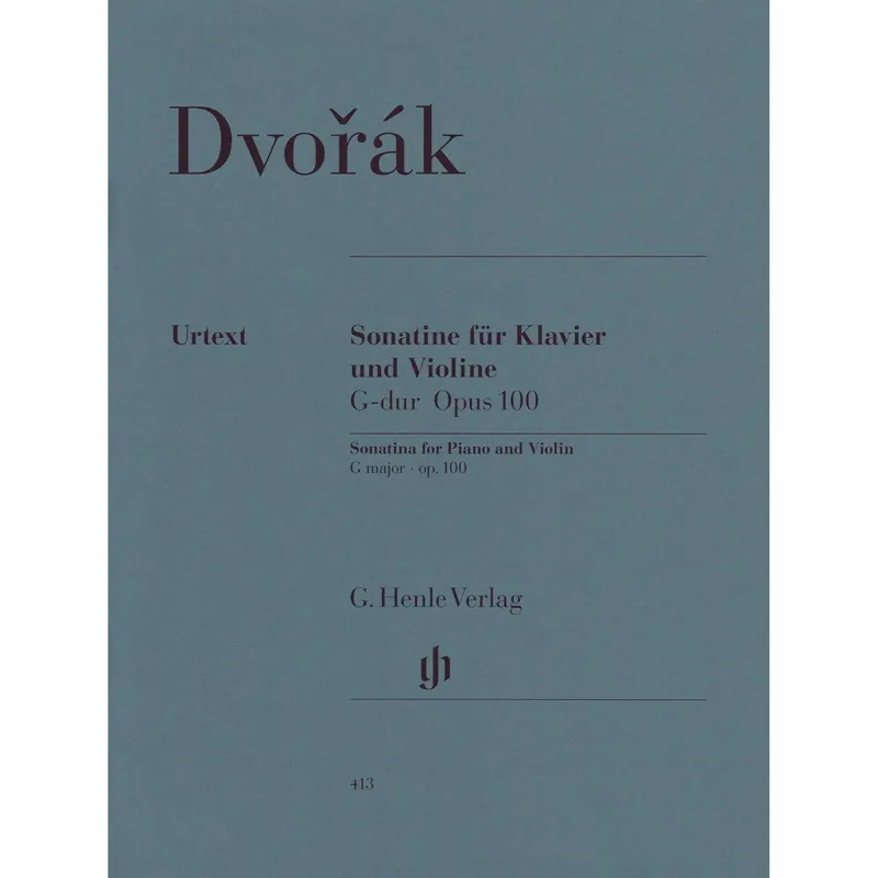 Dvorak — Sonatina in G Major, Op. 100 for Violin and Piano Original