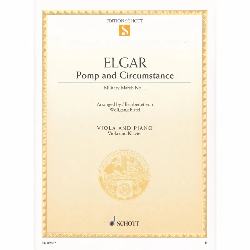 Elgar — Pomp and Circumstance March No. 1 for Viola and Piano Special Discount