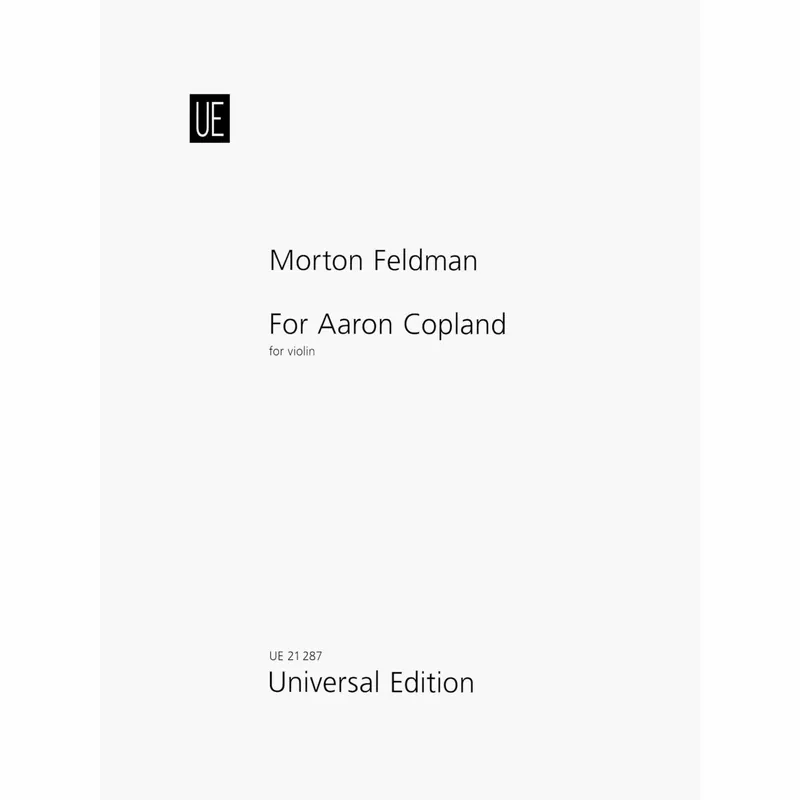 Feldman — For Aaron Copland for Violin and Piano Bulk Order
