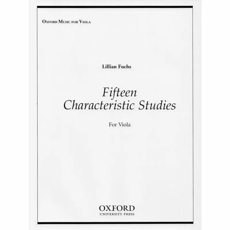 Fuchs — Fifteen Characteristic Studies for Viola Free Shipping