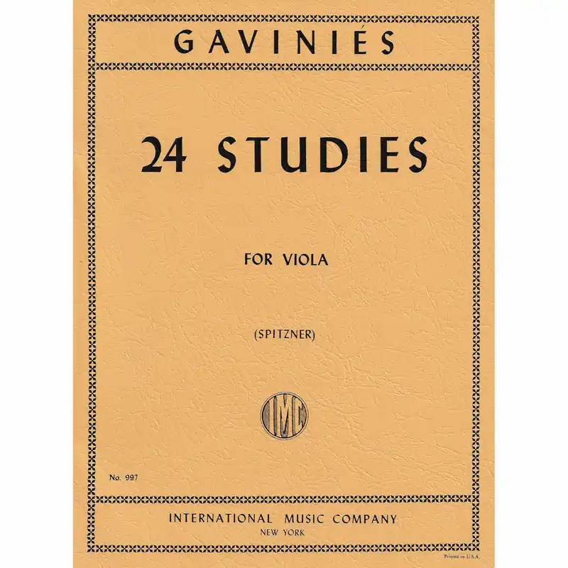 Free Delivery Gavinies — 24 Studies for Viola