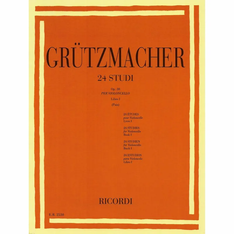 Gruetzmacher — 24 Studies, Op. 38, Book I for Cello In Demand