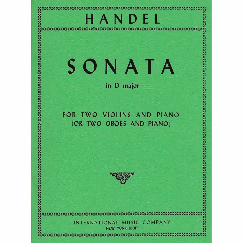 Discount Handel — Sonata in D Major for Two Violins and Piano