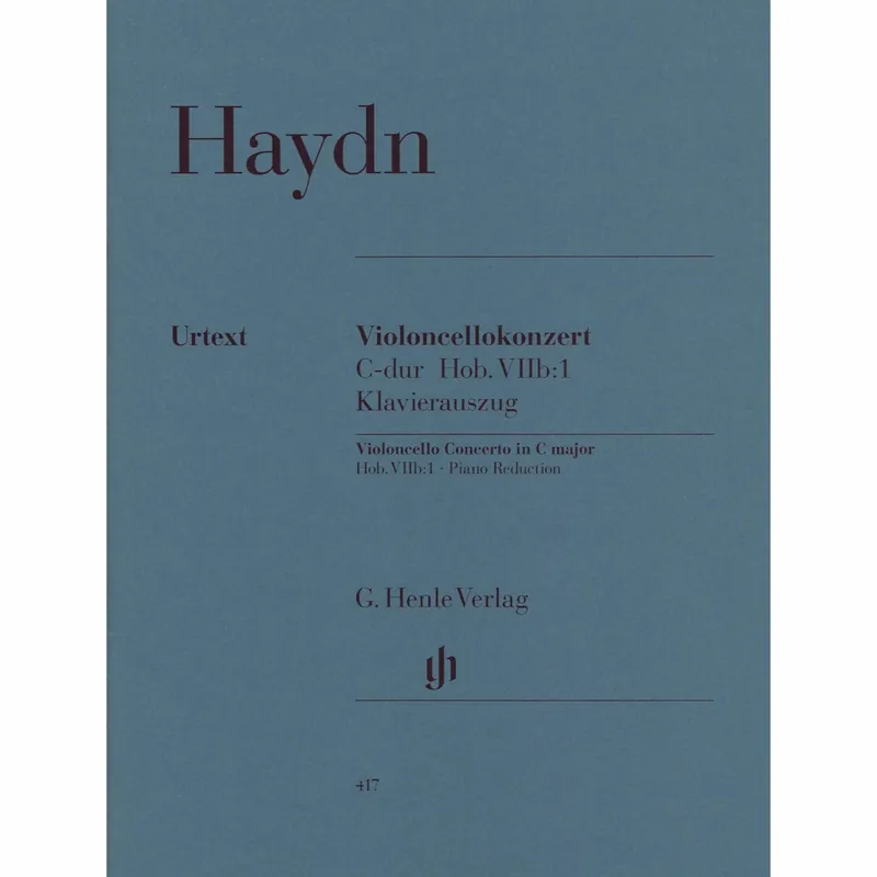 Haydn — Concerto in C Major, Hob. VIIb:1 for Cello and Piano Fresh Stock