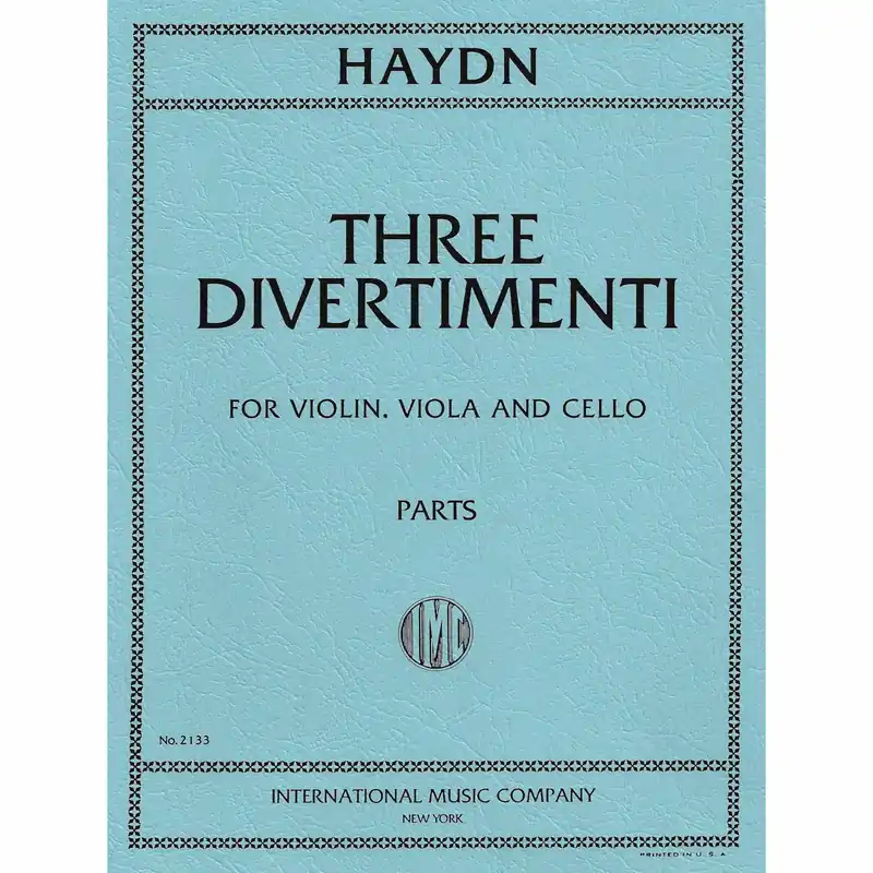 Shop Now Haydn — Three Divertimenti for Violin, Viola, and Cello