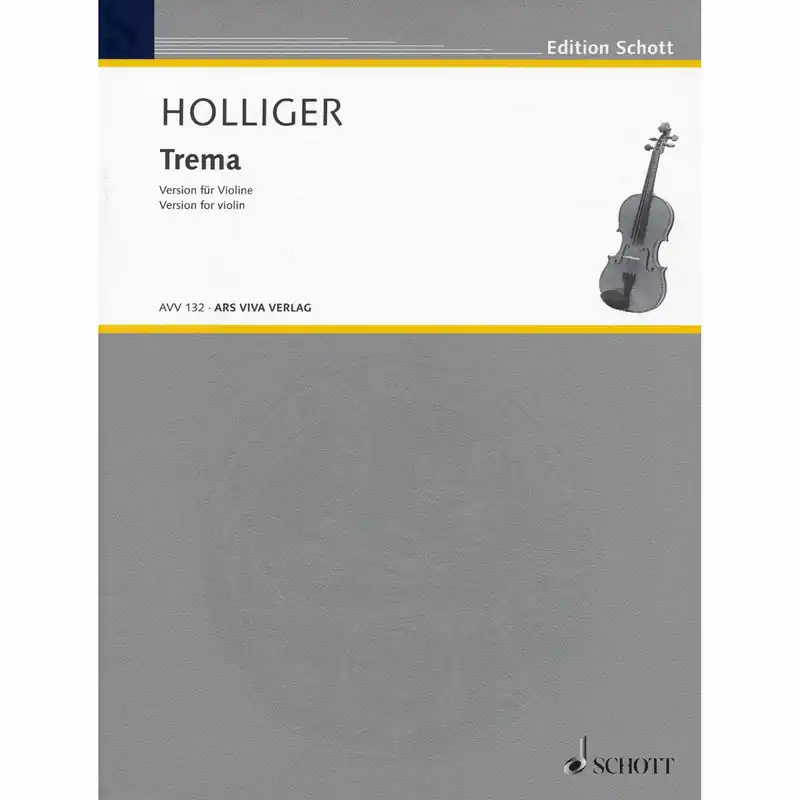 Hollliger — Trema for Solo Violin Mega Sale
