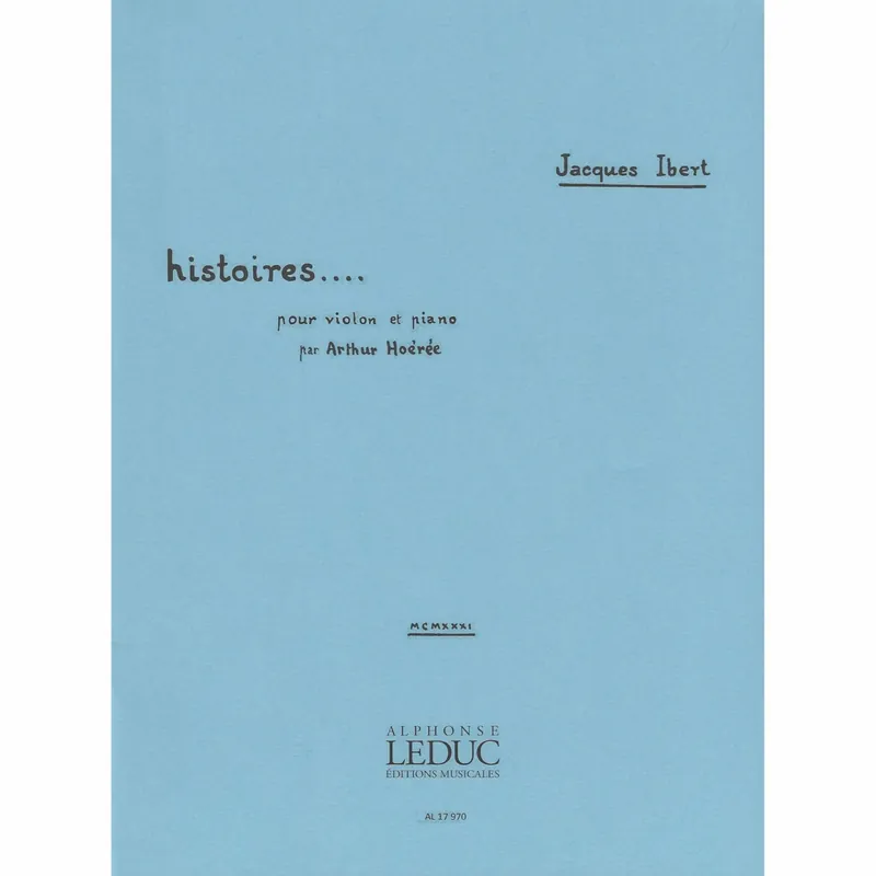 Ibert — La Marchande d’eau Fraiche, from Histoires for Violin and Piano Modern