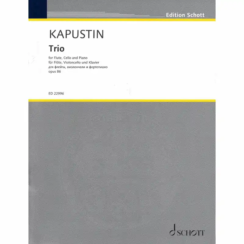 Kapustin — Trio, Op. 86 for Flute, Cello and Piano Instant Buy