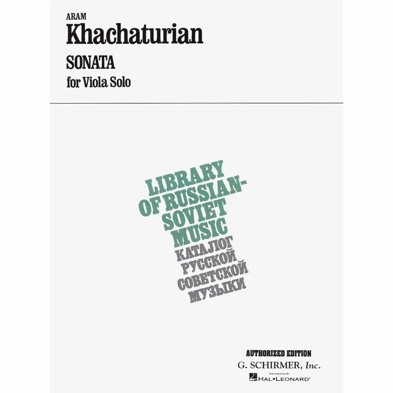 Budget Khachaturian — Sonata for Solo Viola