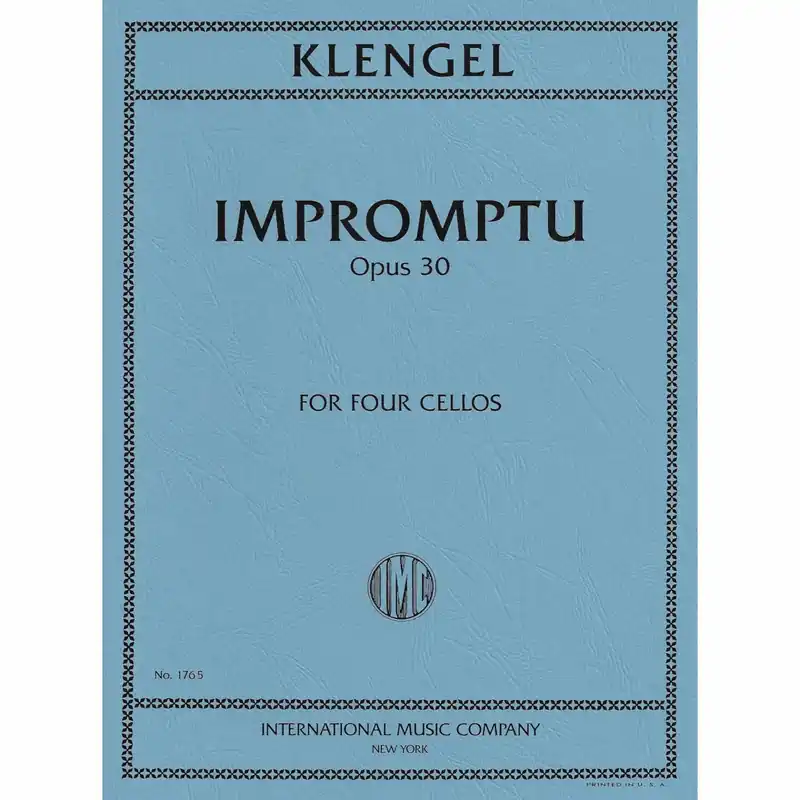 Klengel — Impromptu, Op. 30 for Four Cellos Trusted Brand