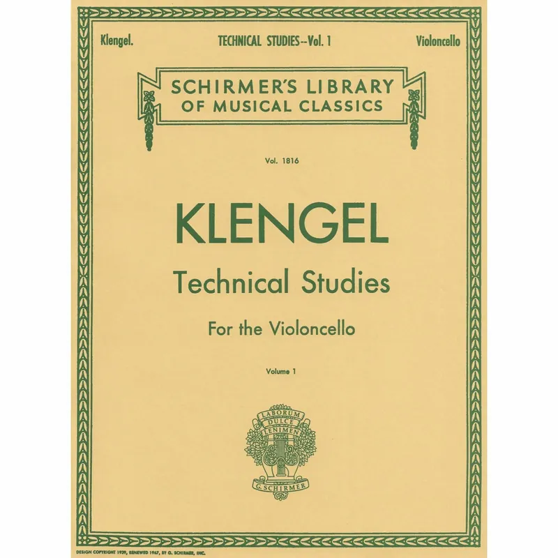 Klengel — Technical Studies, Vol. 1 for Cello Affordable