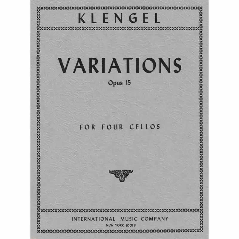 Secure Checkout Klengel — Variations, Op. 15 for Four Cellos