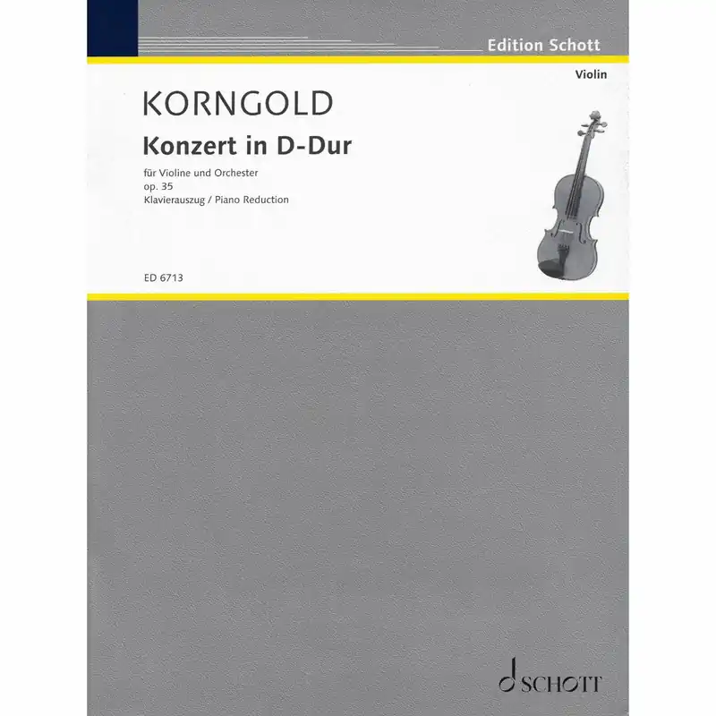 Korngold — Concerto in D Major, Op. 35 for Violin and Piano Super Sale