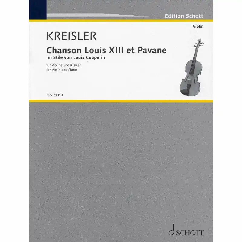 Kreisler — Chanson Louis XIII et Pavane for Violin and Piano Final Sale
