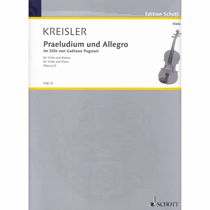 Budget Kreisler — Praeludium and Allegro for Viola and Piano