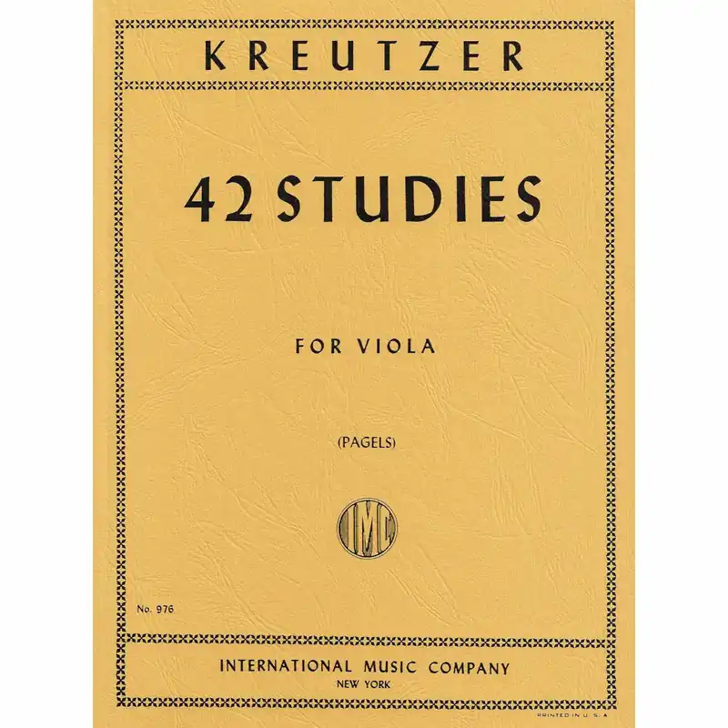 Kreutzer — 42 Studies for Viola Discount