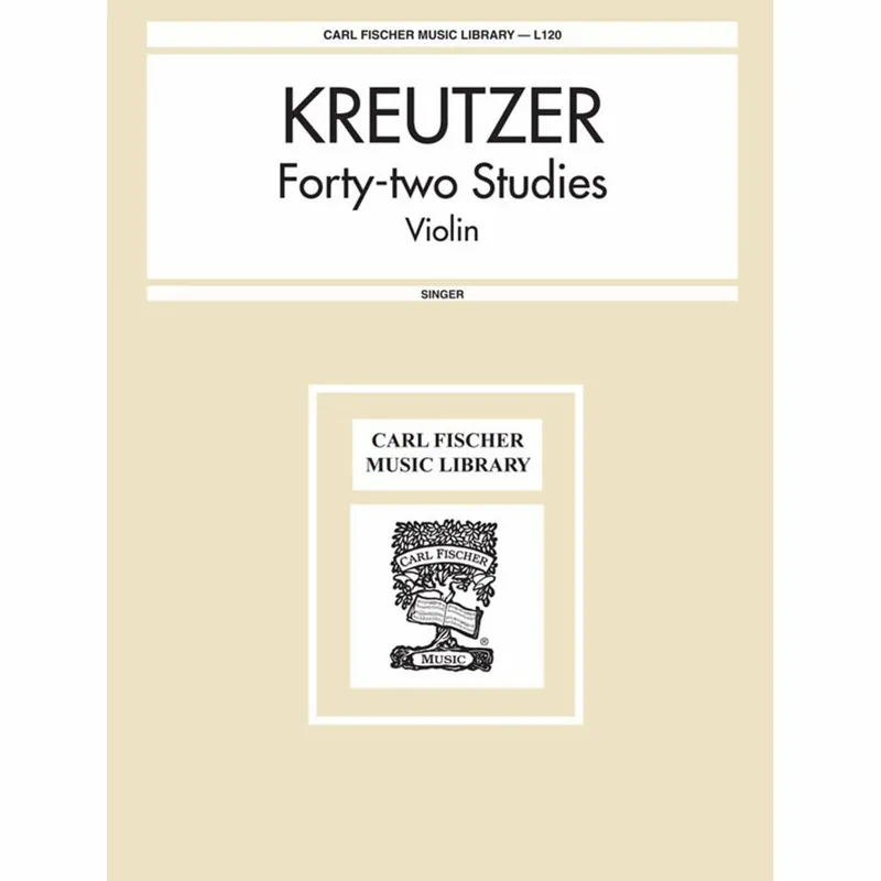 Kreutzer — Forty-Two Studies for Violin Grab Now