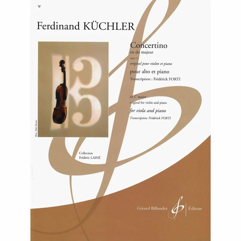Kuchler — Concertino in C Major, Op. 11 for Viola and Piano Big Sale