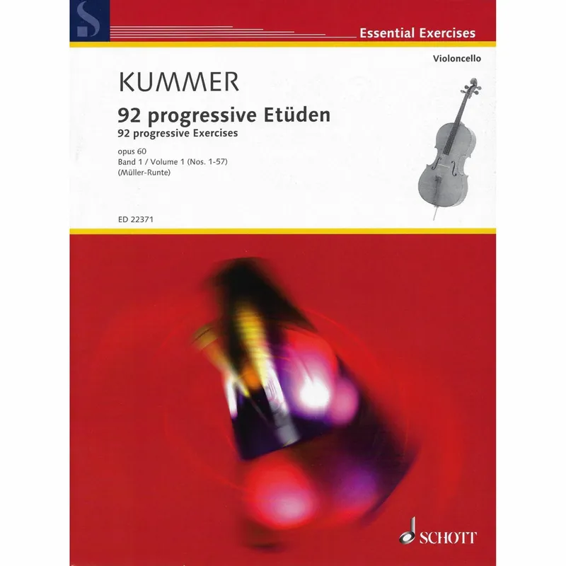 Kummer — 92 Progressive Exercises, Op. 60, Vols. 1-2 for Two Cellos Genuine
