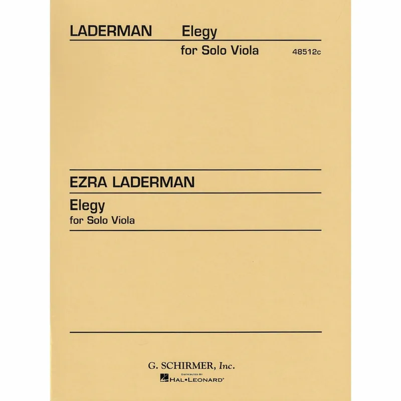 Laderman — Elegy for Solo Viola One Day Deal
