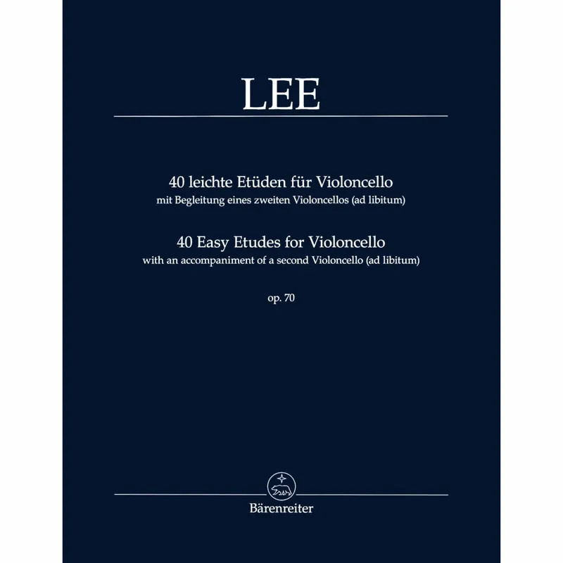 Lee — 40 Easy Etudes, Op. 70 for Two Cellos Big Sale
