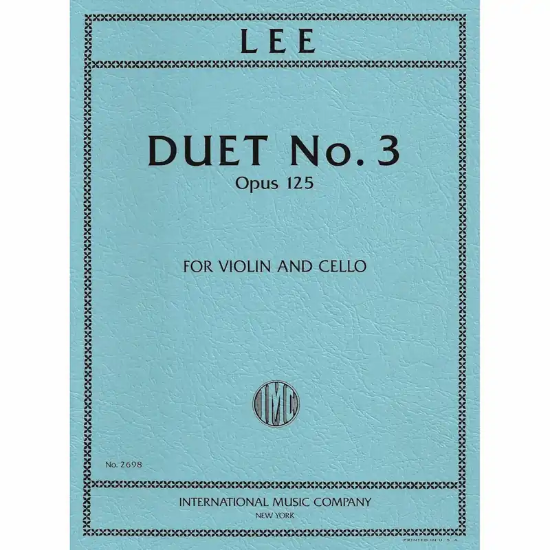 Lee — Duet No. 3, Op. 125 for Two Cellos One Day Deal