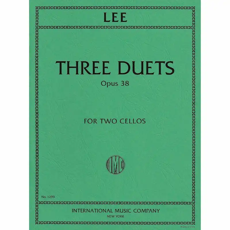 Lee — Three Duets, Op. 38 for Two Cellos Secure Checkout