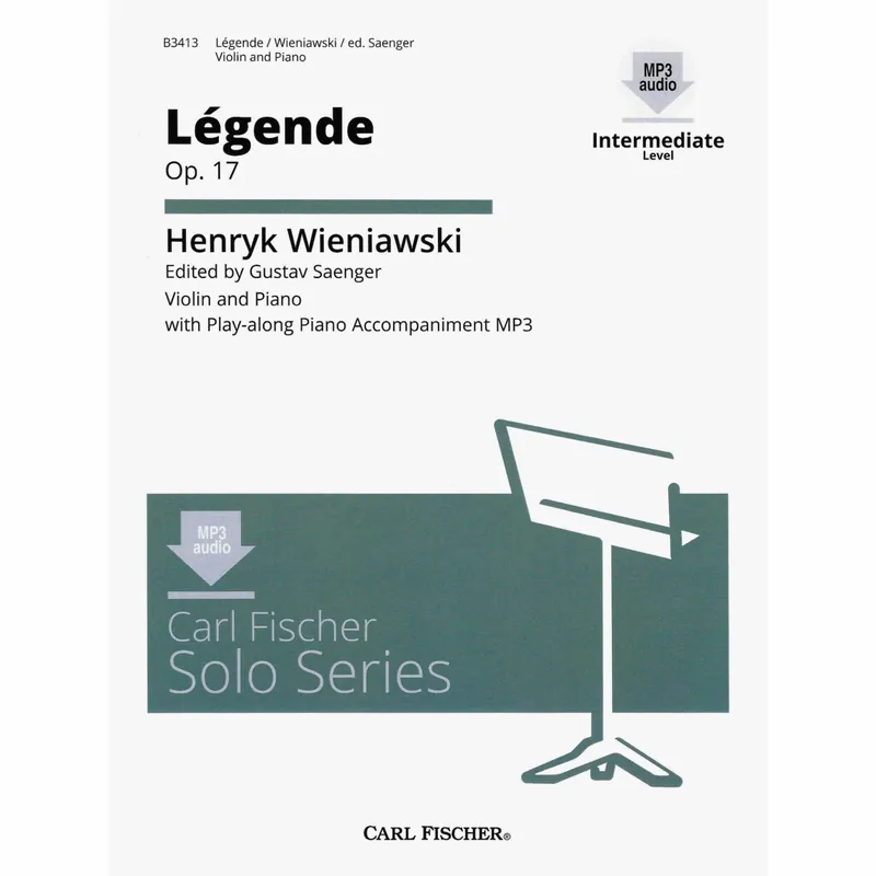 Legende, Op. 17 for Violin with CD Accompaniment Instant Buy