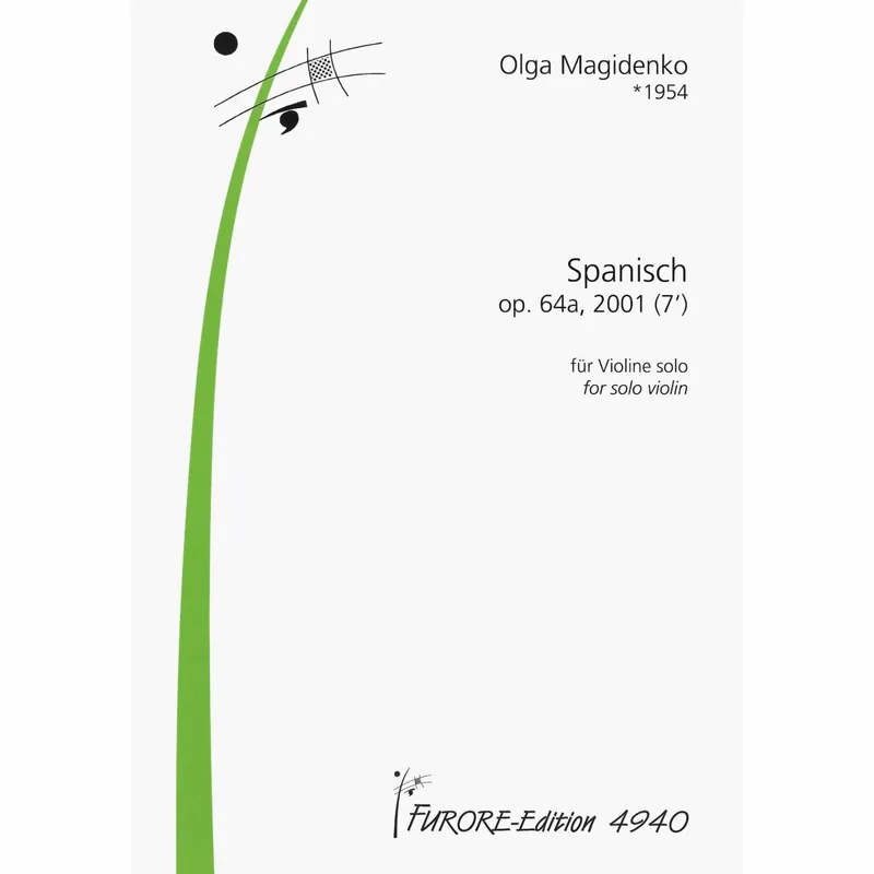 Magidenko — Spanisch, Op. 64a for Solo Violin One Day Deal