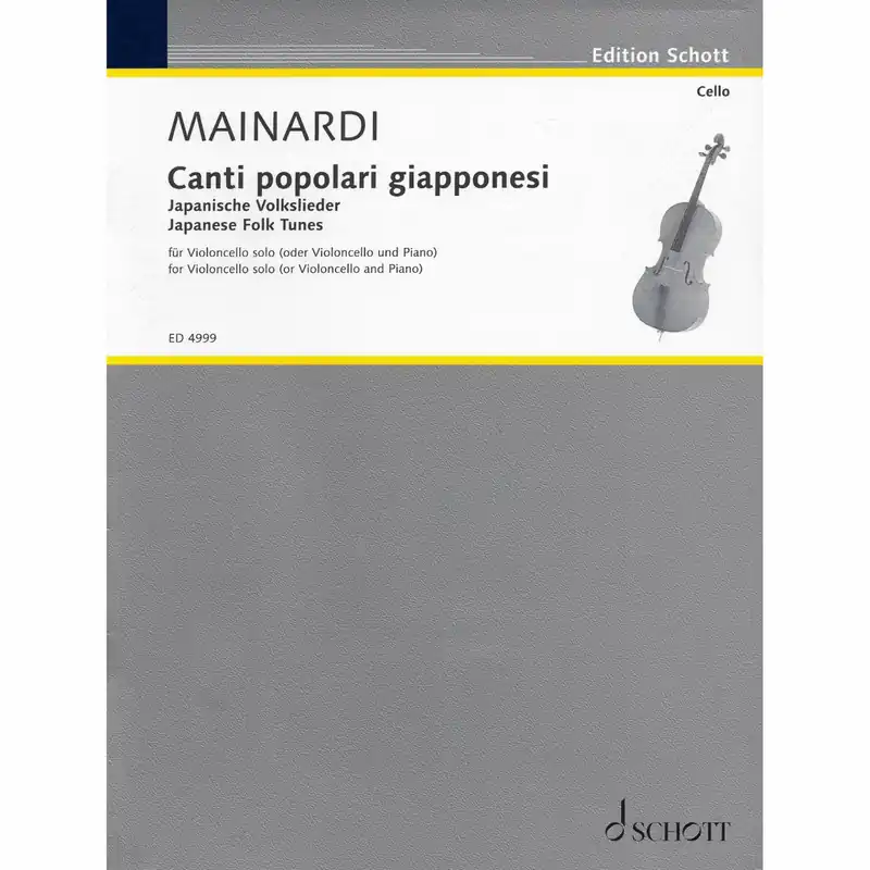 Popular Mainardi — Japanese Folk Tunes for Solo Cello or Cello and Piano