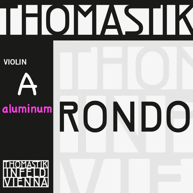 Rondo aluminum violin A string, 4/4 medium, by Thomastik-Infeld, straight Special Offer