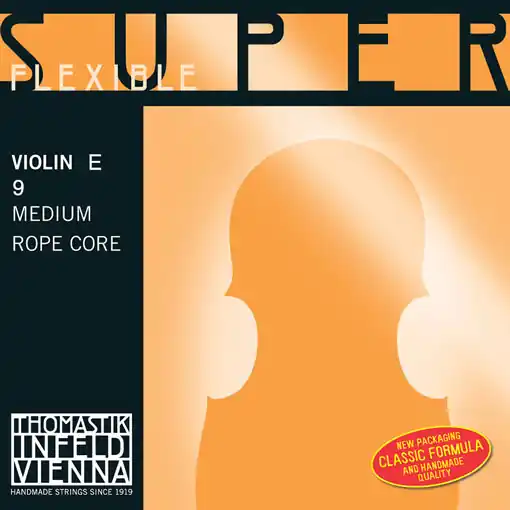 Popular Superflexible violin E string, aluminum wound over steel core, by Thomastik-Infeld