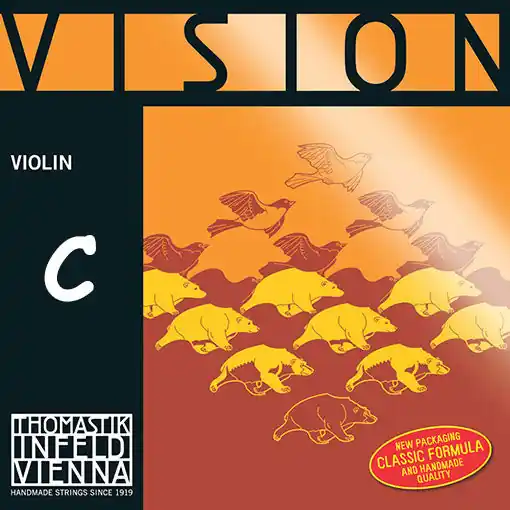 VISION violin C string by Thomastik-Infeld, silver, 4/4, Medium One Day Deal