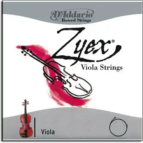 Markdown D'Addario ZYEX long viola string set (15"-17"), heavy