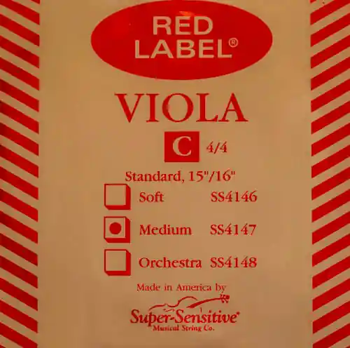 Red Label viola C string Authentic