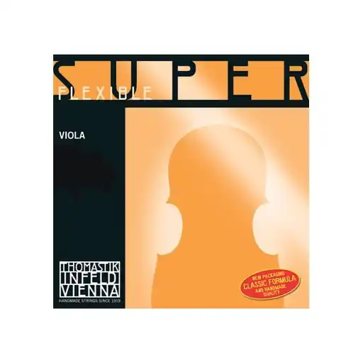 Reduced Price SUPERFLEXIBLE viola string set, chrome-wound, medium, by Thomastik-Infeld