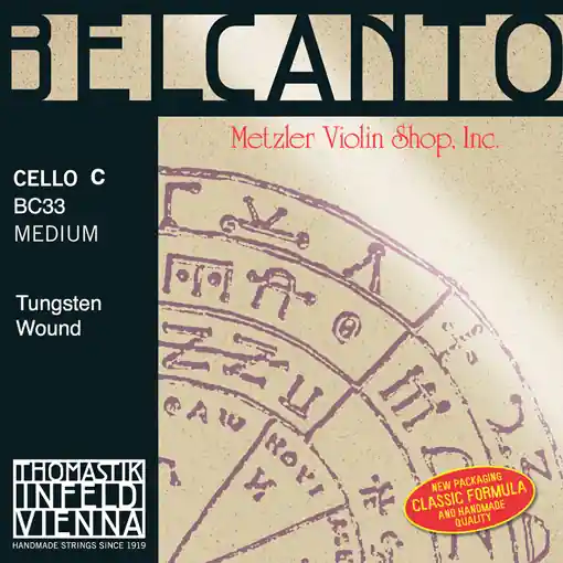BELCANTO cello C string, tungsten wound, medium, by Thomastik-Infeld Direct From Factory
