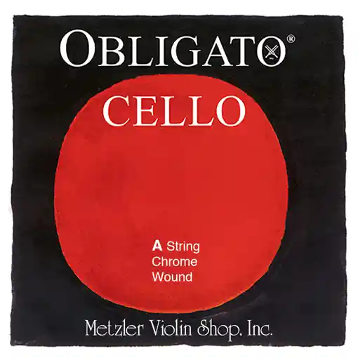 Affordable Pirastro OBLIGATO cello A string, steel/chrome medium