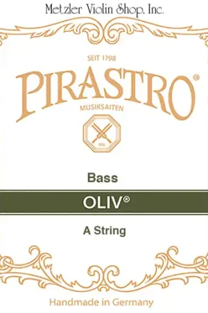 Worldwide Shipping Pirastro OLIV bass A string, 3/4, gut/chrome steel, orchestra tuning