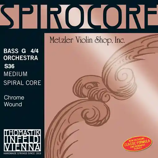 New Release SPIROCORE chrome-wound Bass G string, 3/4 orchestra, by Thomastik-Infeld