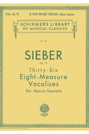 36 Eight-Measure Vocalises for Mezzo Soprano Budget