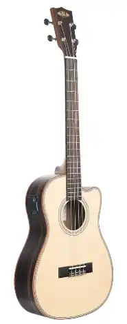 Kala Solid Spruce Top Striped Ebony - Baritone High Quality