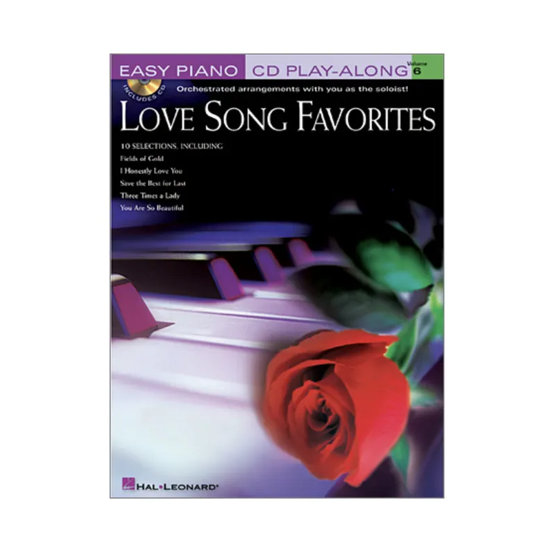 Limited Offer Love Song Favorites Easy Piano CD Play-Along Volume 6